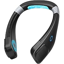 瞬間冷却ネックファン 2024年夏新型首掛け扇風機 ネッククーラー 携帯扇風機 Amazon | 【瞬間冷却ネックファン 2025年夏新型】 首掛け扇風機